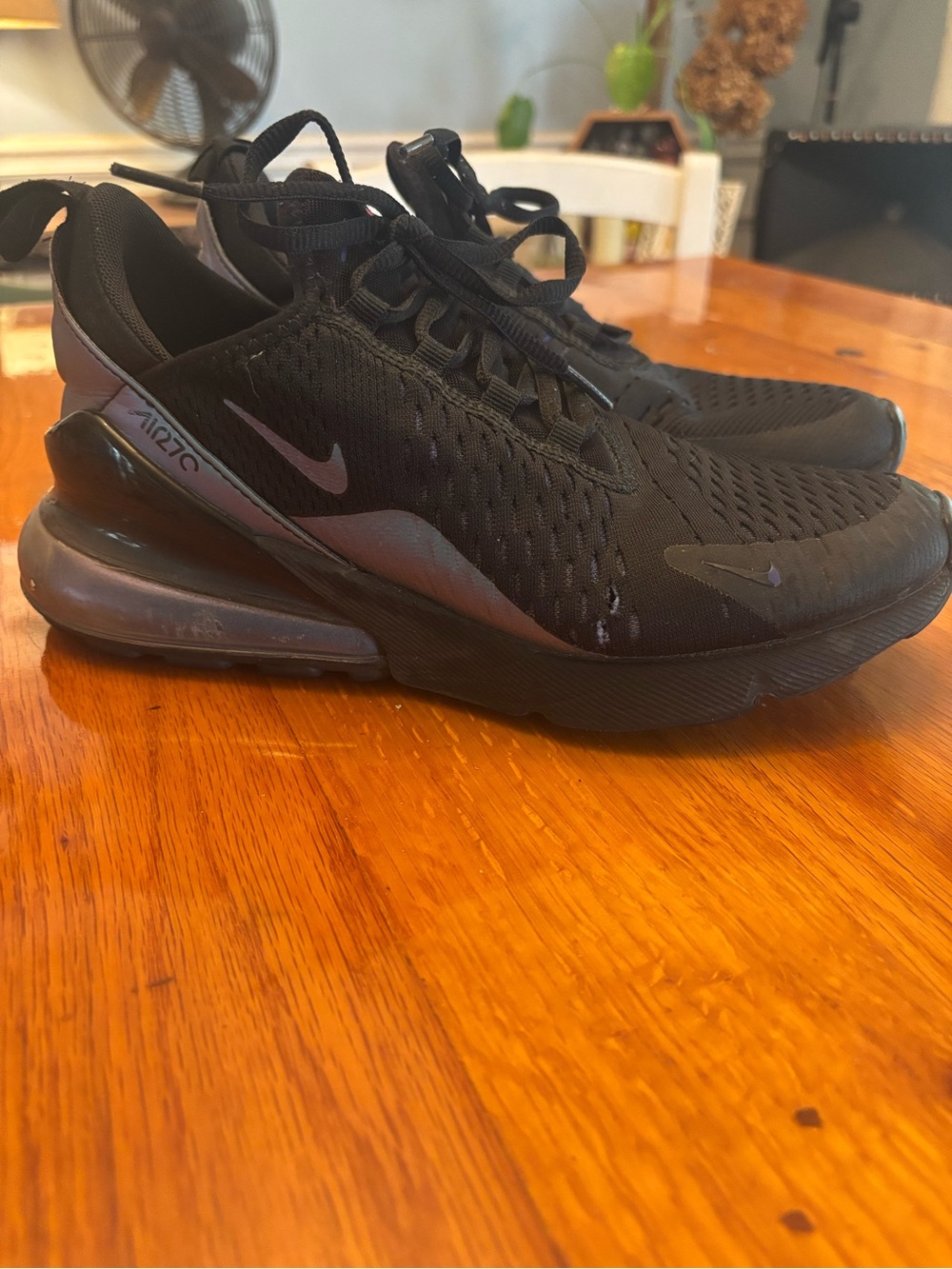 Nike Air Max 270 Women’s Sneakers - Black with Iridescent Accent